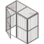 Picture of Wall Mounted Gas Cylinder Cage  2180 x 1090 x 2140mm