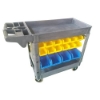 Picture of 2 Tier Plastic Workshop Parts Trolley with 32 Bins - 250kg 796 x 440mm
